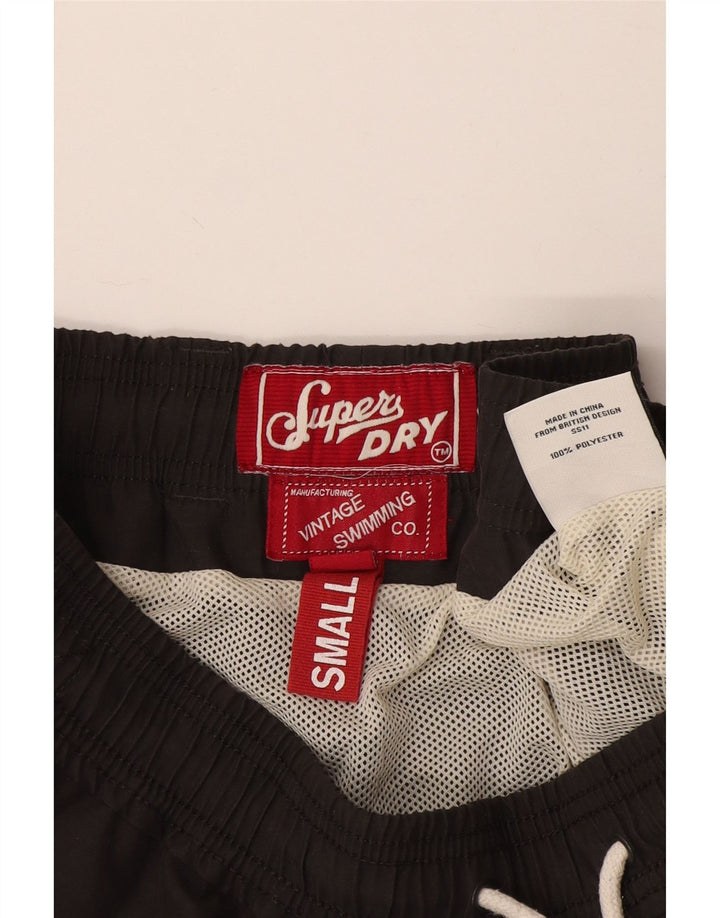 Superdry Shorts De Baño Gráficos Para Hombre Poliéster Gris Pequeño