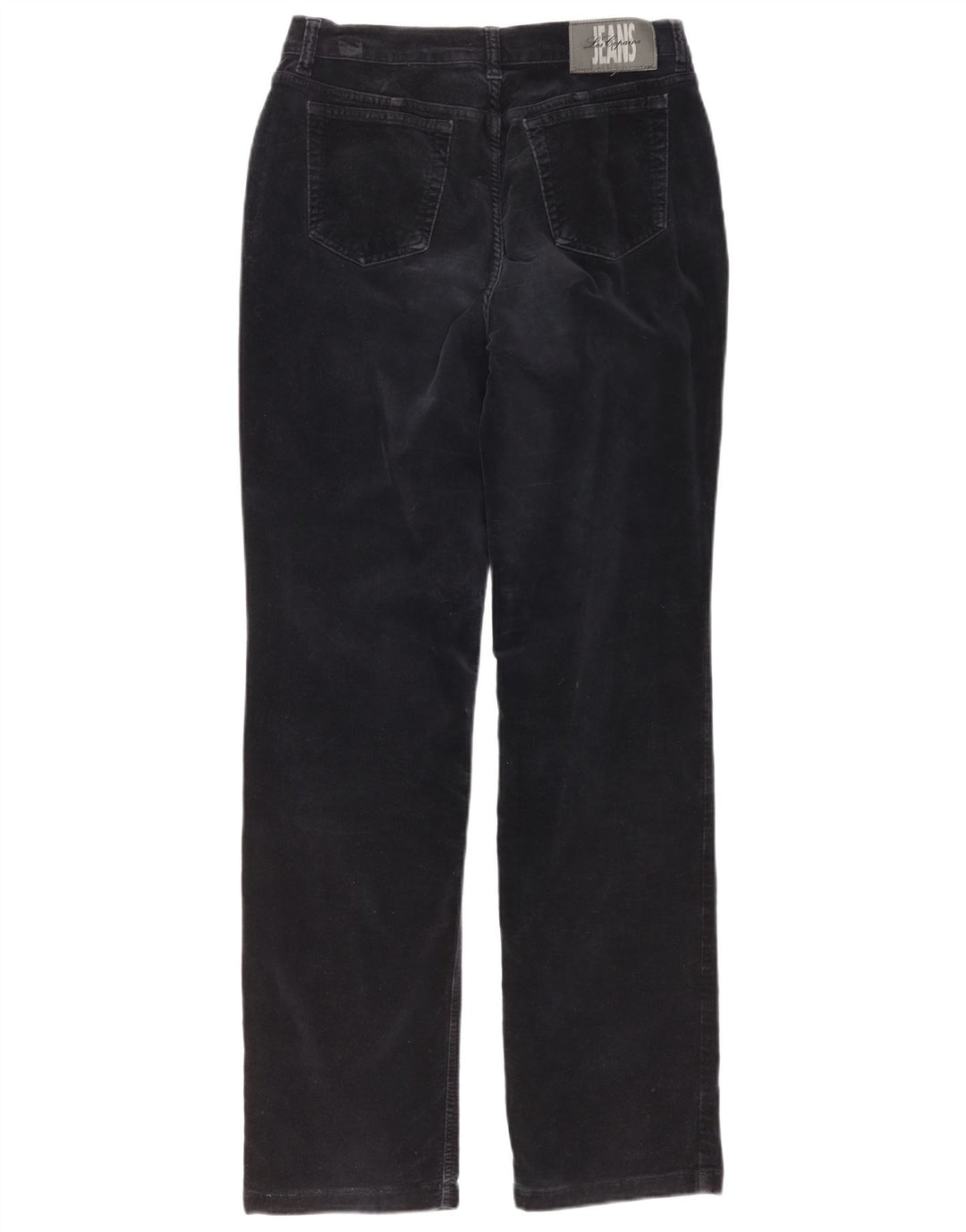 LES COPAINS Pantalón chino recto de terciopelo para hombre IT 44 XS W30 L32 Negro