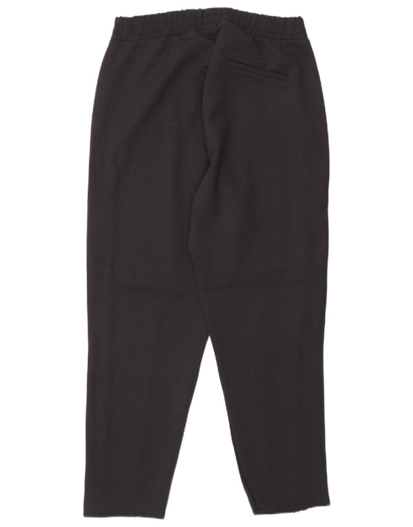 Zara Mujer Pantalones De Chándal UK 42 Mediano Negro Colorblock Poliamida