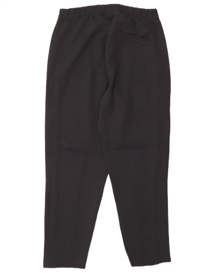 Zara Mujer Pantalones De Chándal UK 42 Mediano Negro Colorblock Poliamida