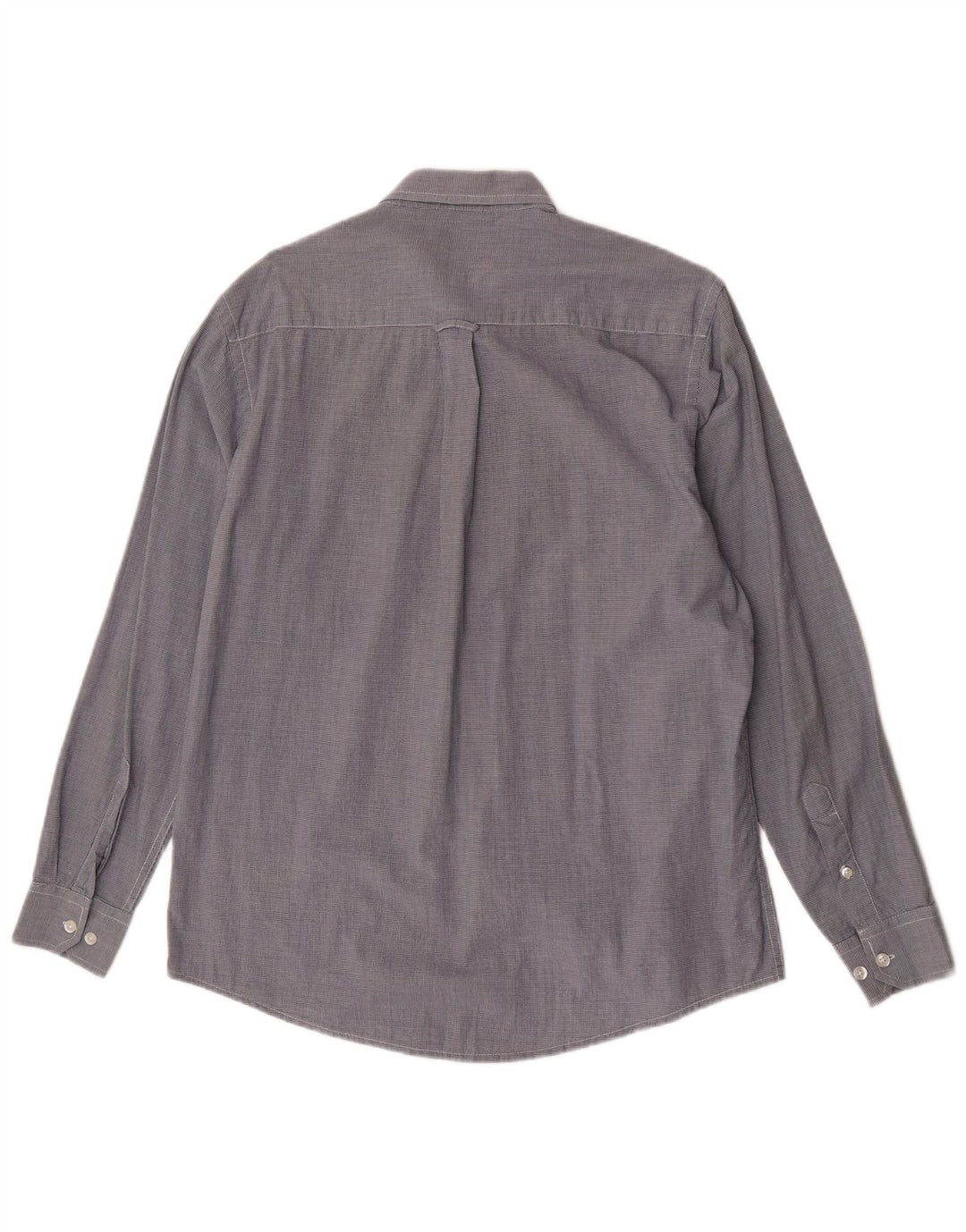 James Pringle Camisa para hombre Algodón de pata de gallo azul marino mediano