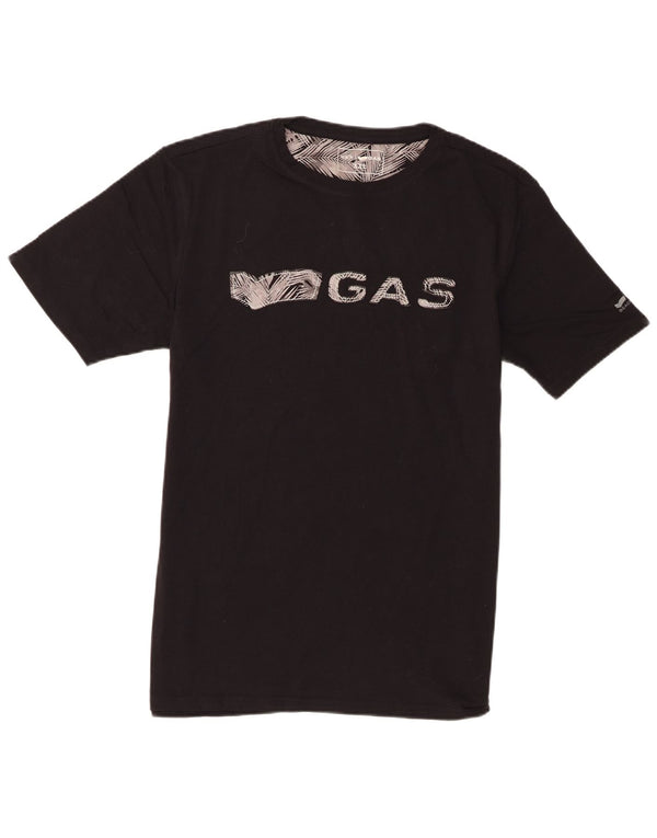 Camiseta gráfica para hombre Gas Top 2XL Algodón negro