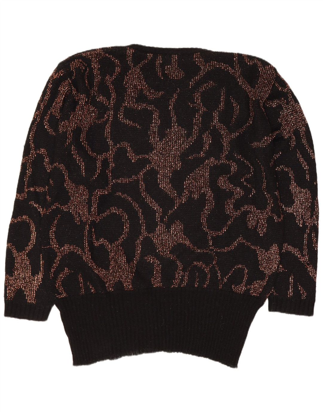 Dolores Suéter tipo jersey con cuello barco y patrón abstracto para mujer EU 40 Medium Black