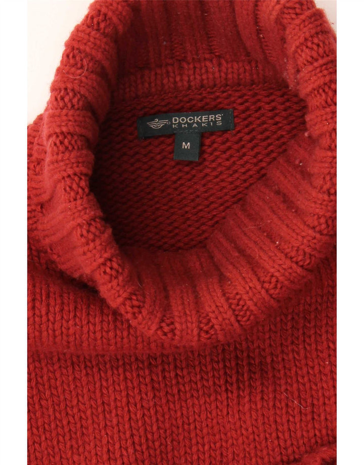 Dockers Suéter De Cuello Vuelto Para Hombre Rojo Mediano