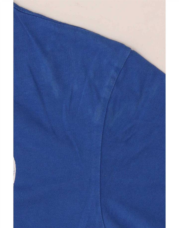 G-Star Hombre Camiseta Gráfica Top Pequeño Algodón Azul