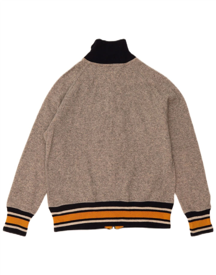 Converse Hombre Cárdigan Gráfico Suéter Pequeño Gris Colorblock