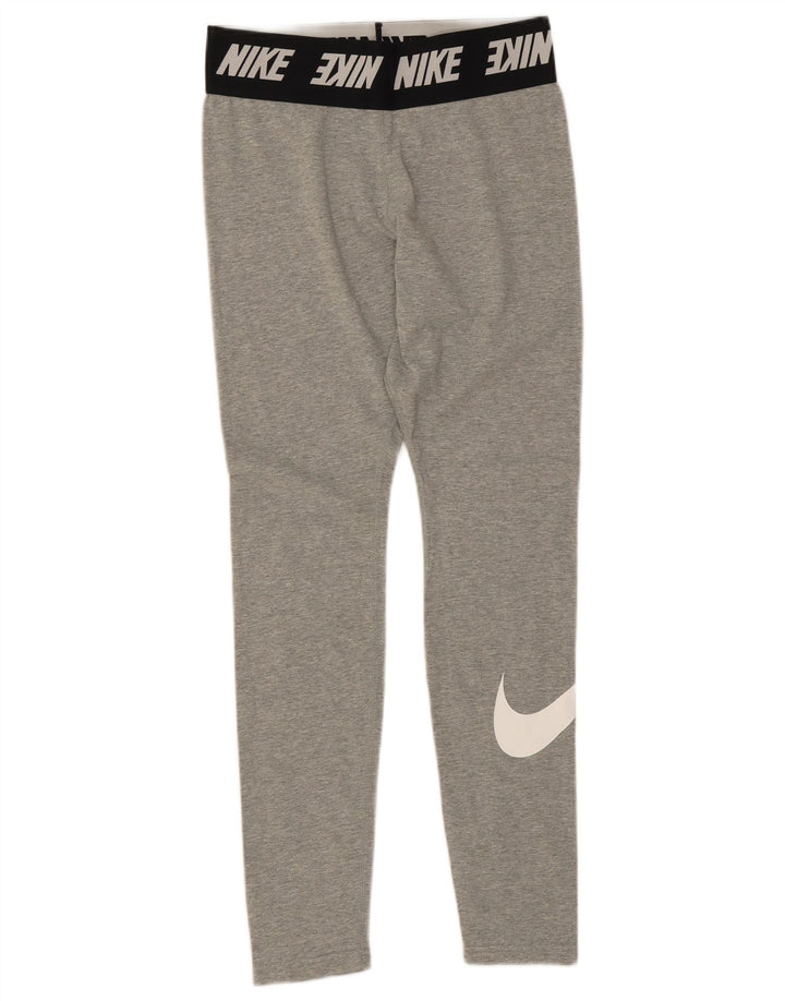 Nike Leggings gráficos para mujer UK 10 Algodón gris medio con bloques de color