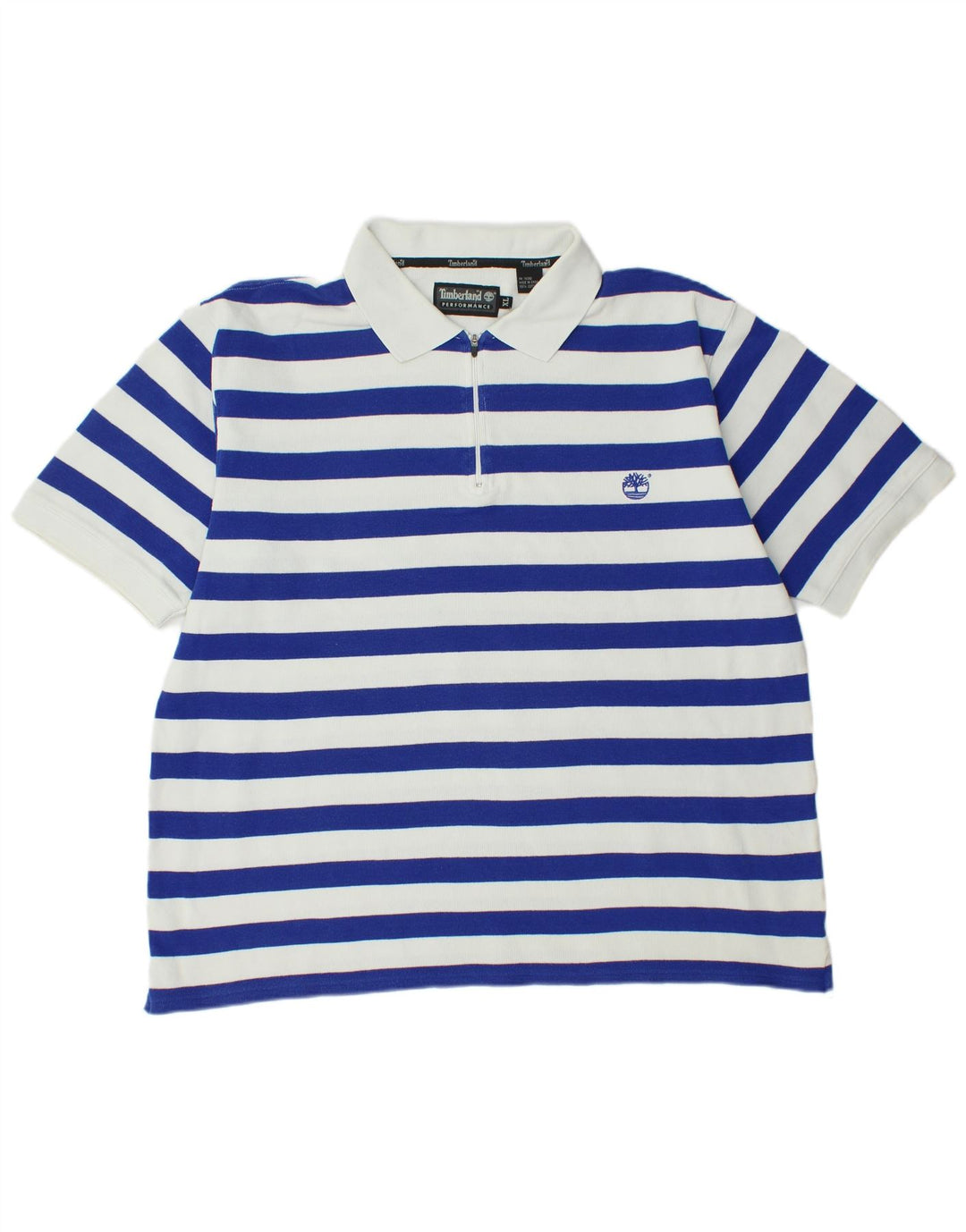 TIMBERLAND Polo Hombre XL Algodón Rayas Azul