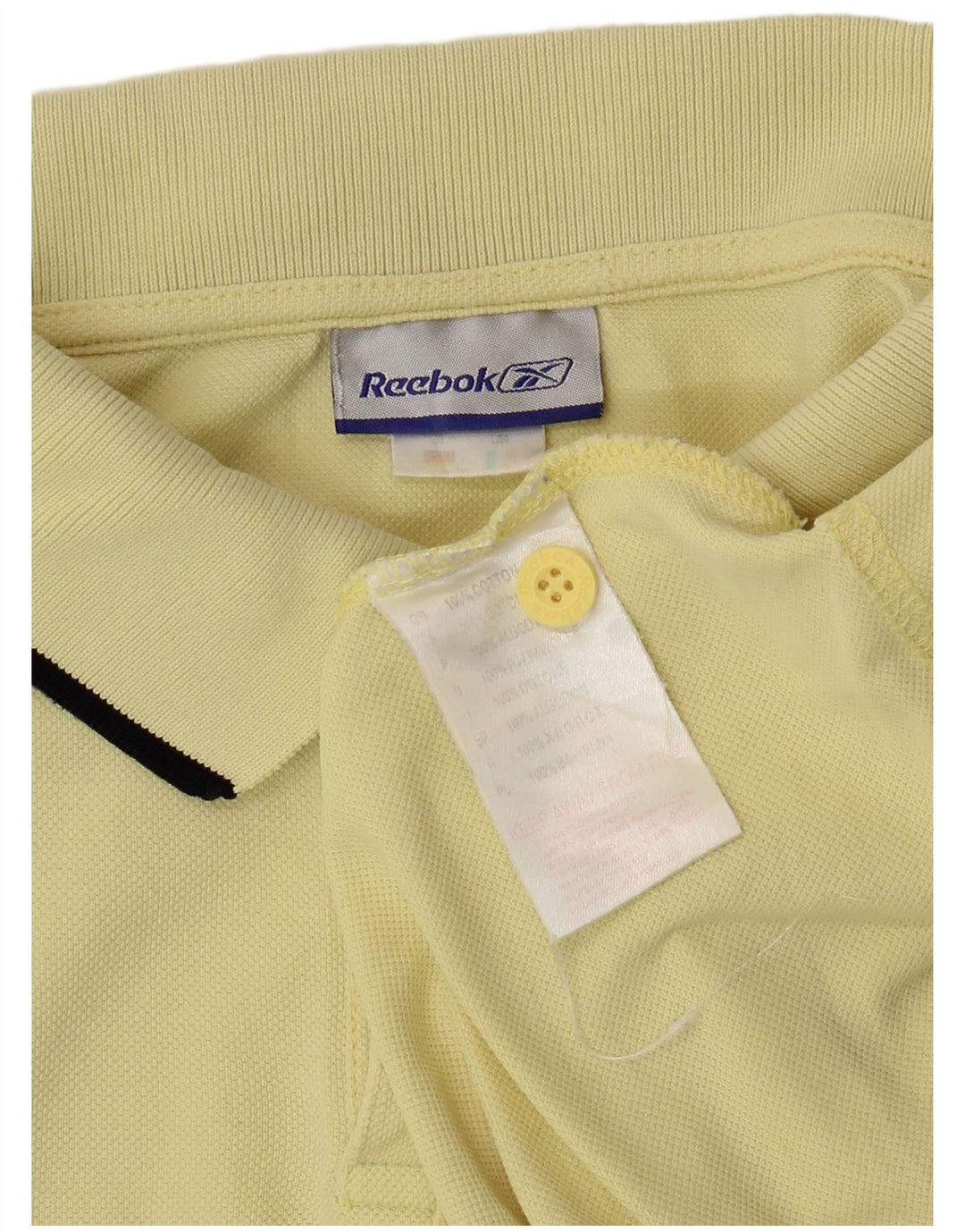 Polo REEBOK Hombre Algodón Amarillo Medio