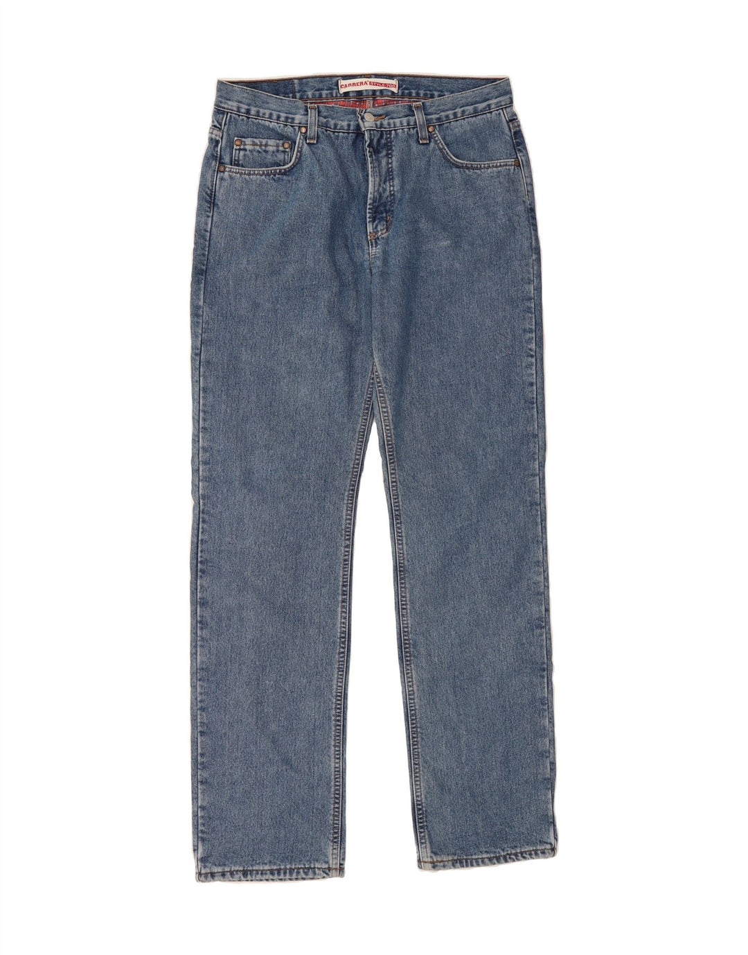 CARRERA Mens Straight Jeans IT 52 XL W36 L34 Blue Cotton Vintage Carrera and Second-Hand Carrera from Messina Hembry 