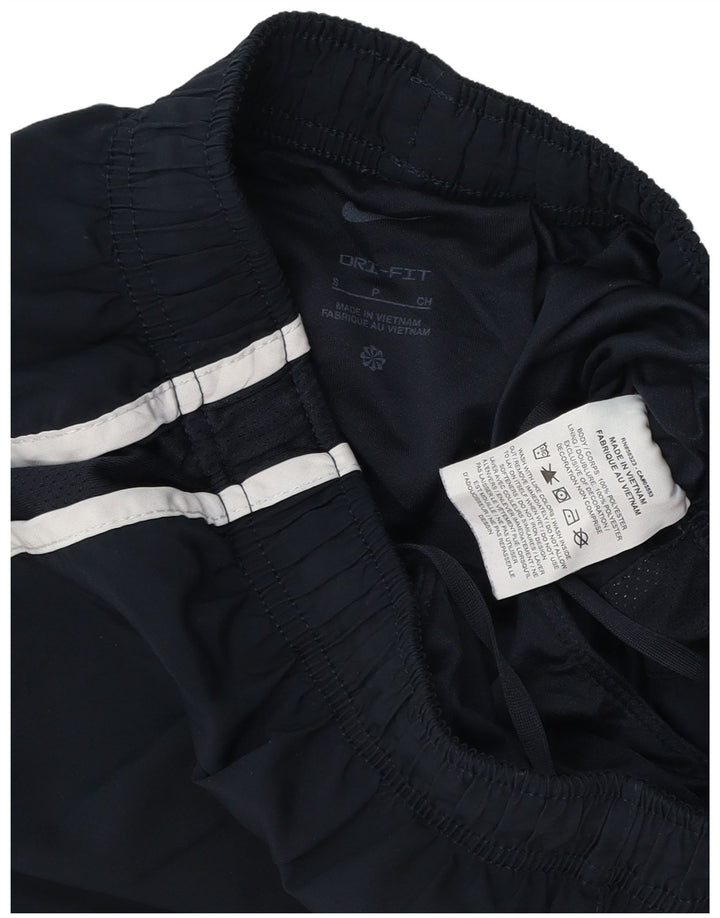 Nike Pantalones cortos deportivos Dri Fit para mujer UK 8 Small Azul marino Poliéster