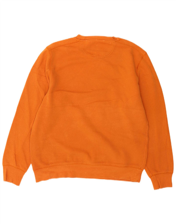 Izod Hombre Sudadera Jumper Medium Naranja Algodón