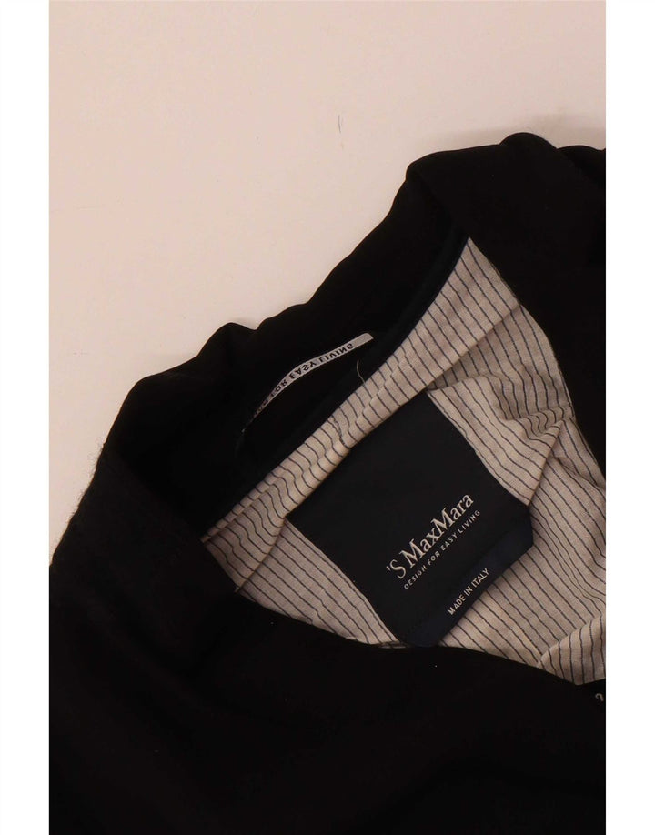 Max Mara Chaqueta Blazer de 3 Botones para Mujer UK 4 XS Negro