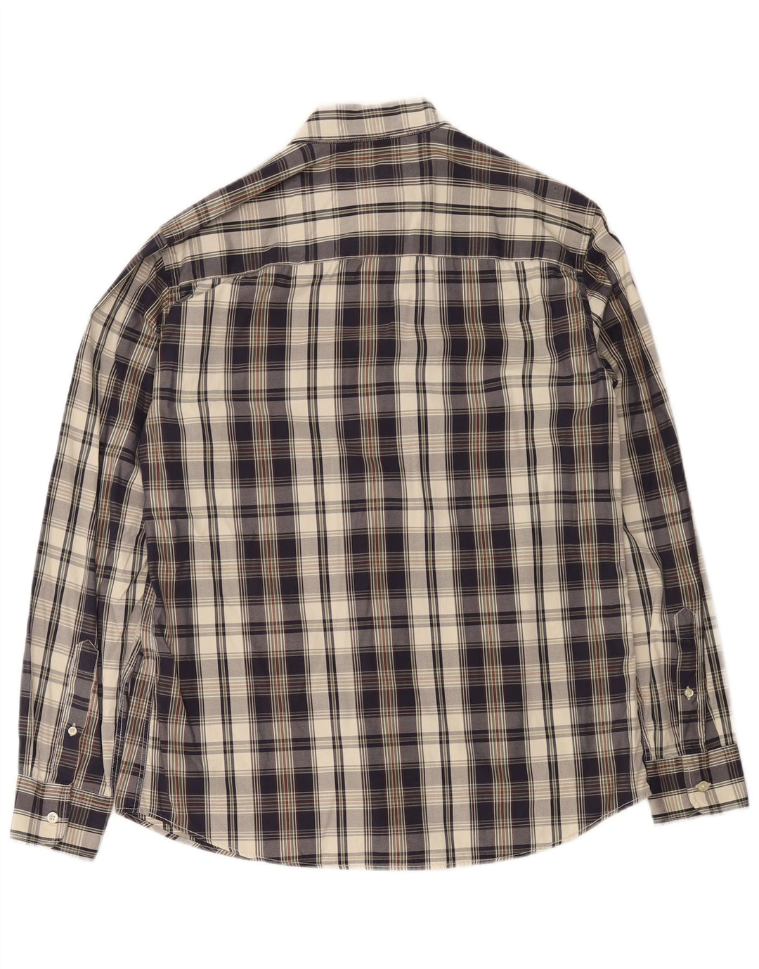 Henri Lloyd Camisa de hombre grande de algodón a cuadros multicolores