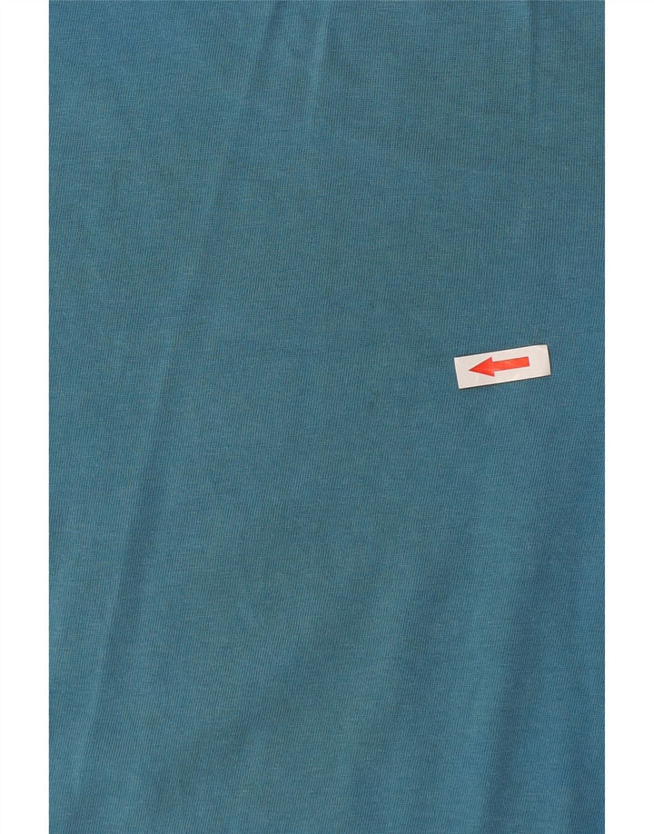 Lyle & Scott Hombre Camiseta Top Small Azul Colorblock Algodón