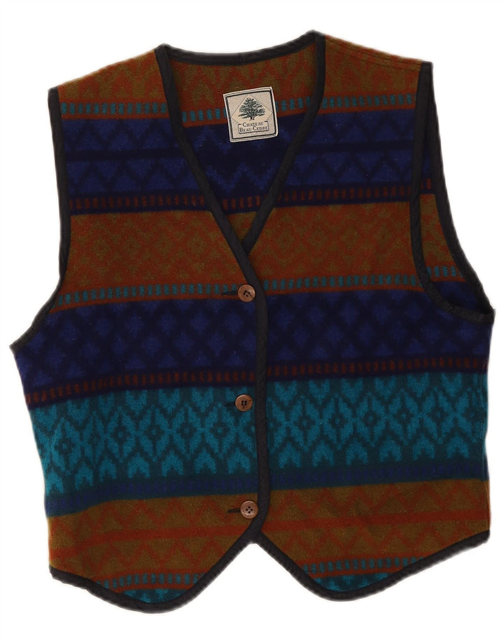 Chateu Beau Cedre Chaleco Mujer IT 44 Medio Multicolor Geométrico
