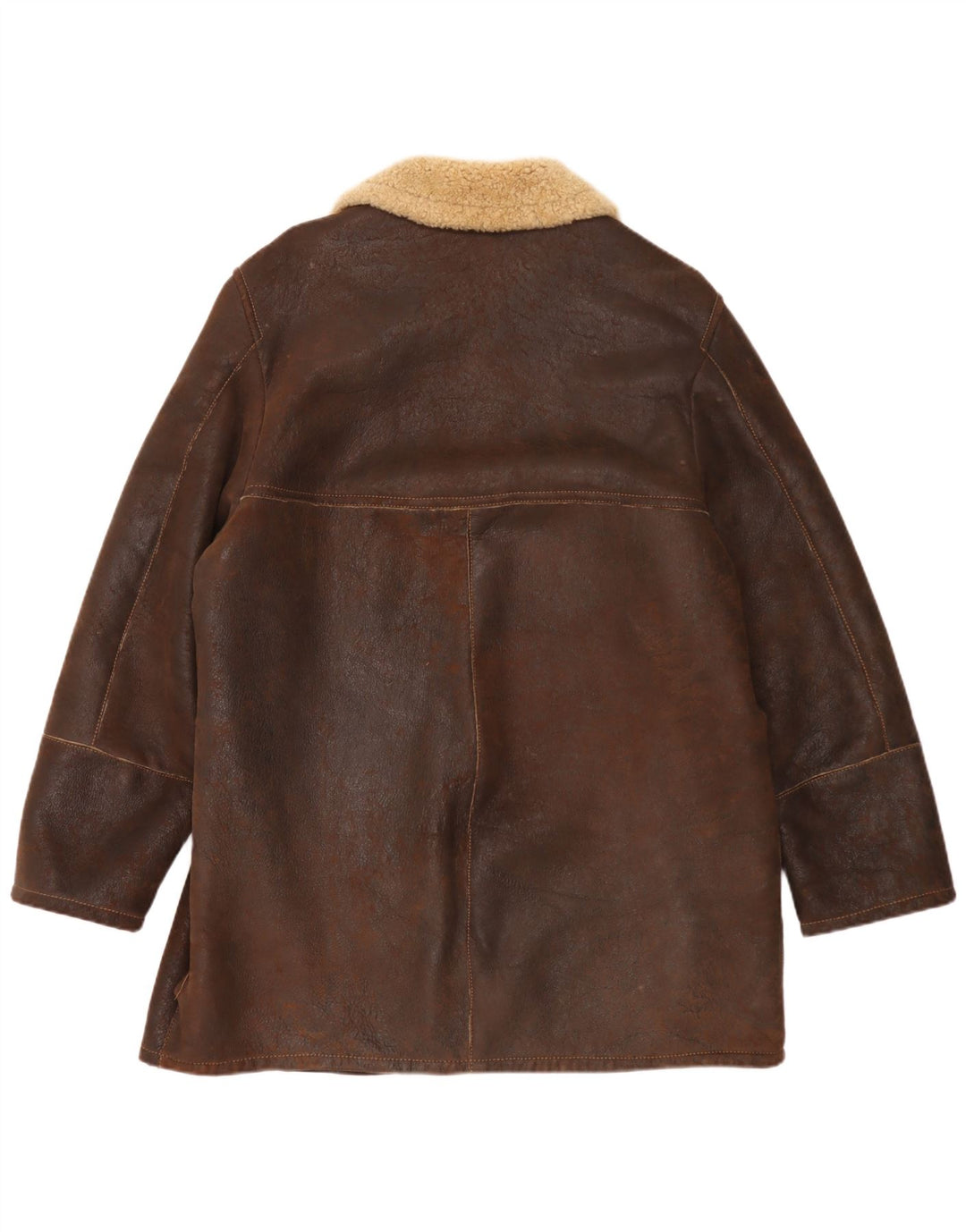 Pirbos Chaqueta de piel de oveja para hombre IT 58 4XL Piel de oveja marrón