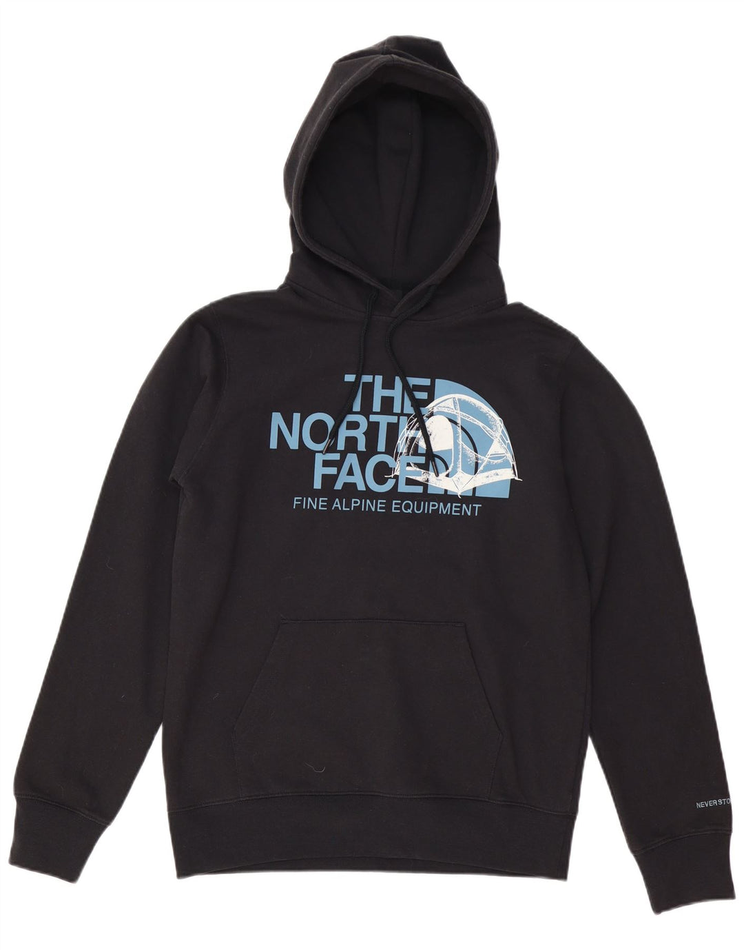 THE NORTH FACE Jersey con capucha gráfico para hombre pequeño de algodón negro