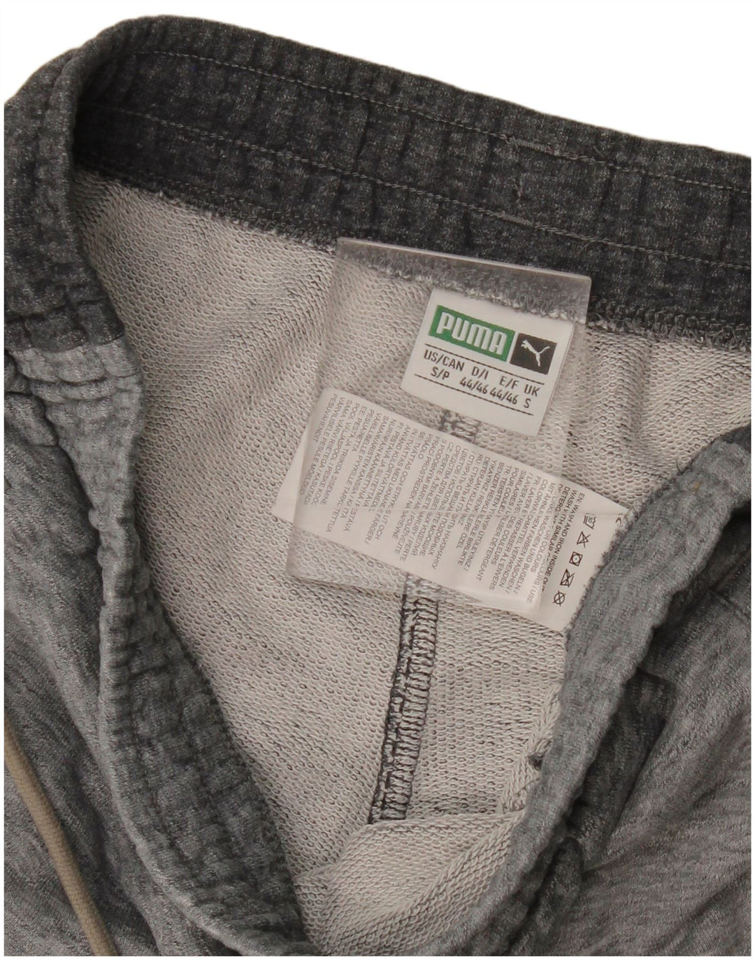 Pantalones cortos deportivos Puma para hombre de algodón color block en gris pequeño