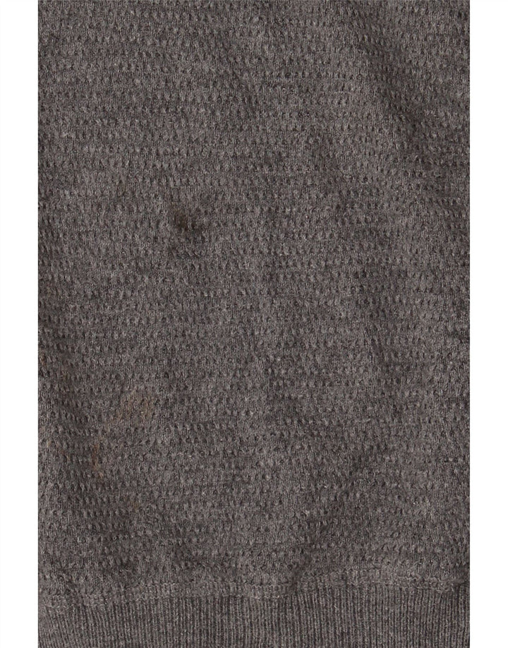 Massimo Dutti Jersey Cárdigan Cremallera Completa Hombre XL Gris