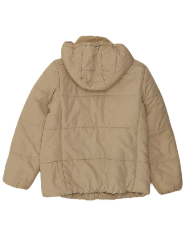 Marks & Spencer Chaqueta acolchada con capucha para mujer UK 12 Medium Off White