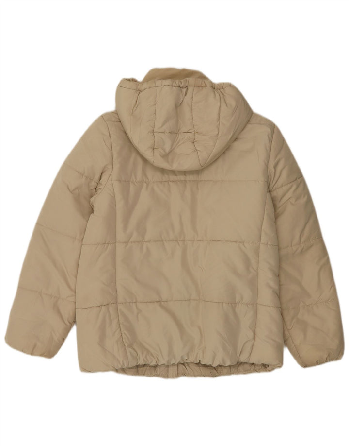 Marks & Spencer Chaqueta acolchada con capucha para mujer UK 12 Medium Off White