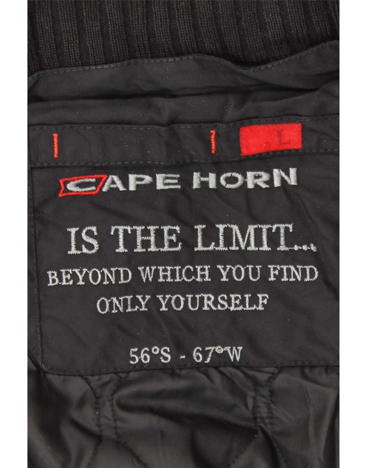Chaqueta cortavientos de corte regular para hombre Cape Horn UK 40 Large Poliamida negra