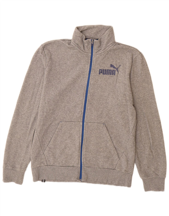Puma Chaqueta De Chándal Con Gráfico Para Hombre De Algodón Moteado En Gris Medio