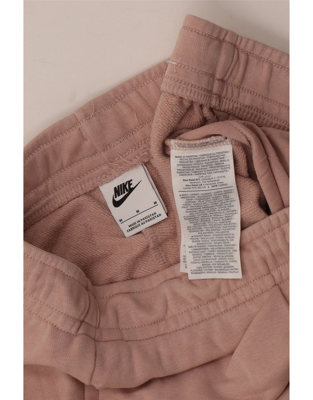 NIKE - Pantalones de chándal para mujer, talla 40, algodón, color rosa medio