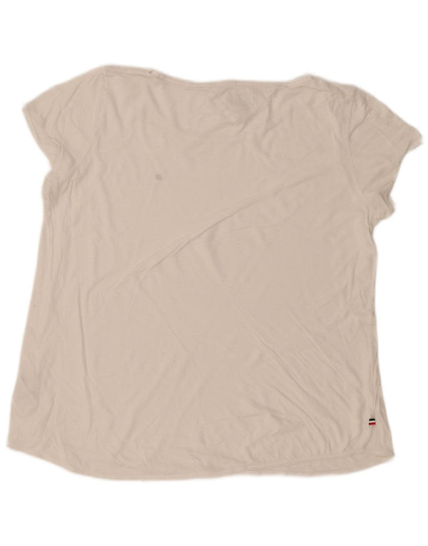 Tommy Hilfiger Camiseta para Mujer Top UK 40 XL Algodón Blanco