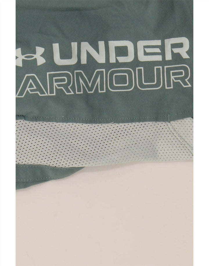 Under Armour Shorts deportivos con gráficos en bloques de color verde medio |