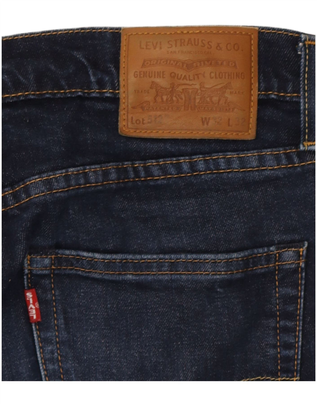 Vaqueros Levi's 512 Slim Tapered para hombre W32 L32 Azul marino