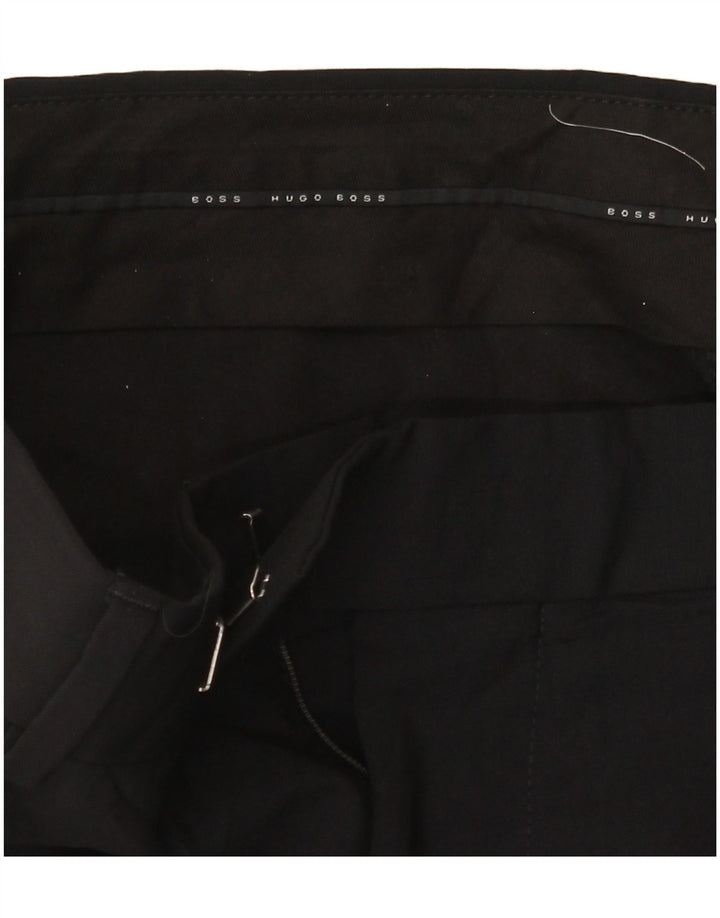 Pantalones de traje rectos Hugo Boss Mujer W36 L30 Negro
