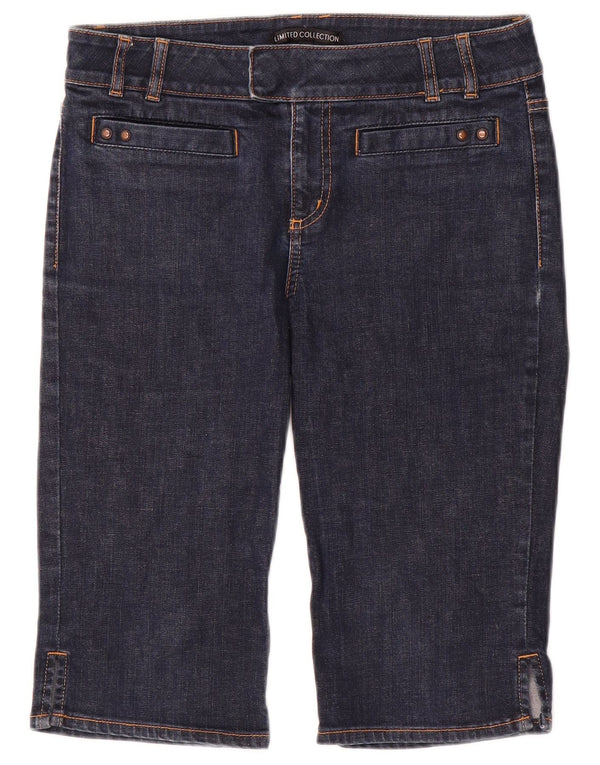 Marks & Spencer Bermudas vaqueras para mujer UK 8 Small W30 Algodón azul marino