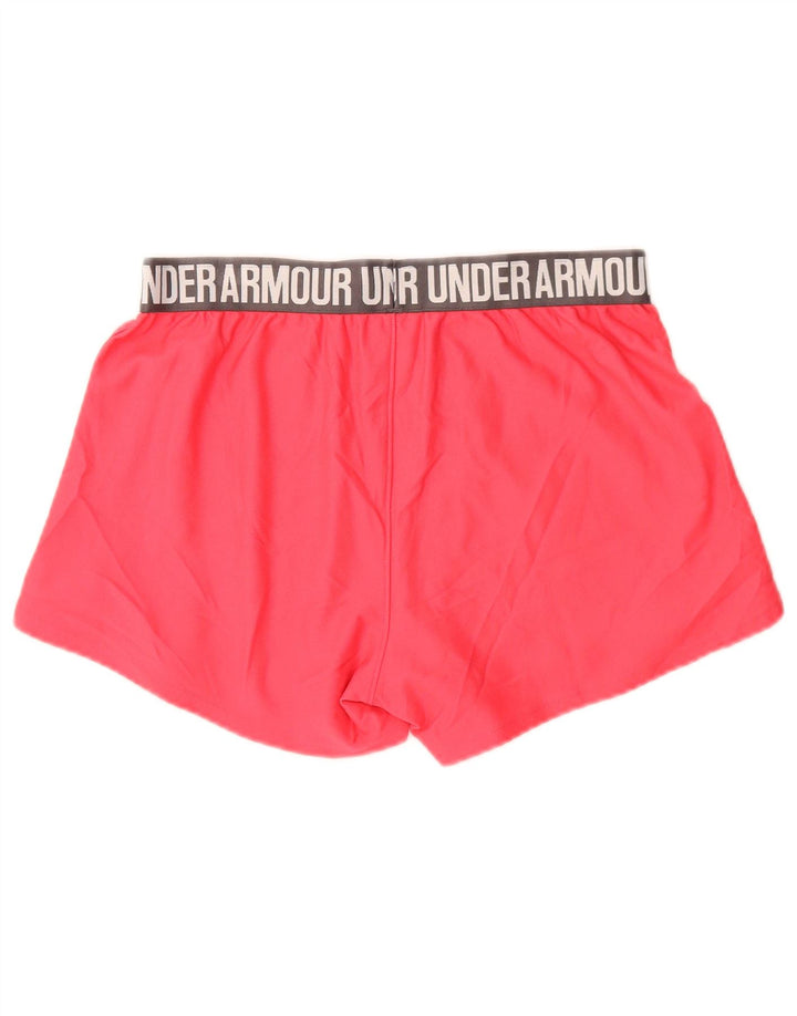 Under Armour Pantalones cortos deportivos gráficos para mujer UK 10 Small Pink