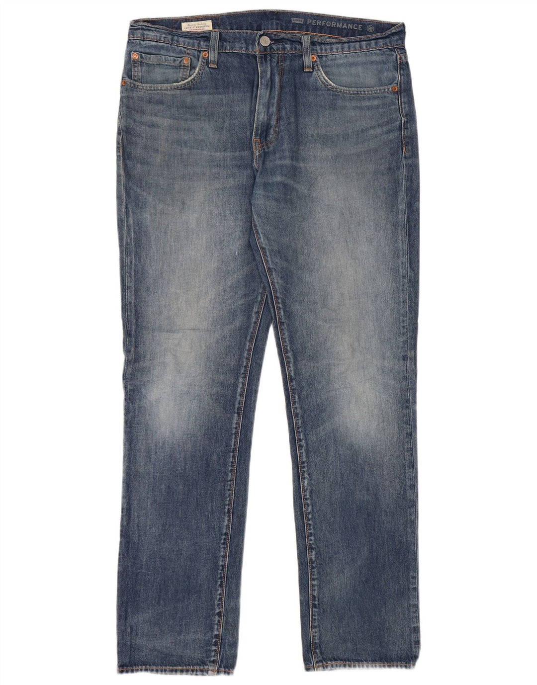 Levi's Hombre 511 Slim Jeans W33 L32 Algodón Azul