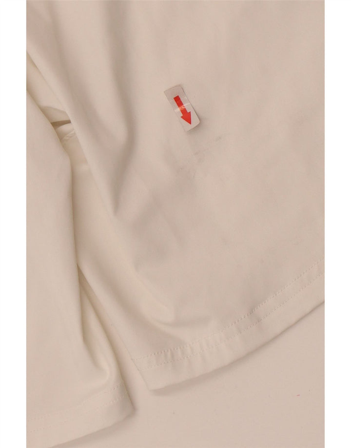 Nike Pantalones cortos chinos Dri Fit para hombre mediano W30 poliéster blanco