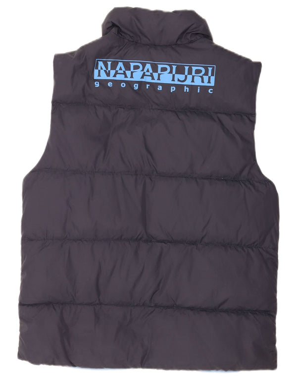 Napapijri Chaleco acolchado con gráfico geográfico para hombre UK 38 Medium Azul marino