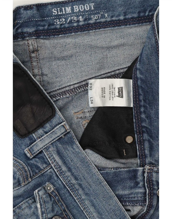 Vaqueros Levi's Mujer Slim Bootcut W32 L31 Algodón Azul