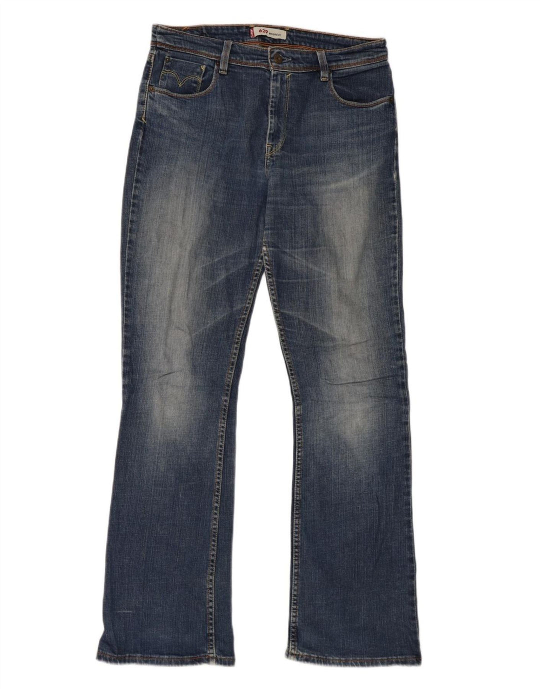 Levi's Mujer 629 Bootcut Jeans W32 L32 Algodón Azul