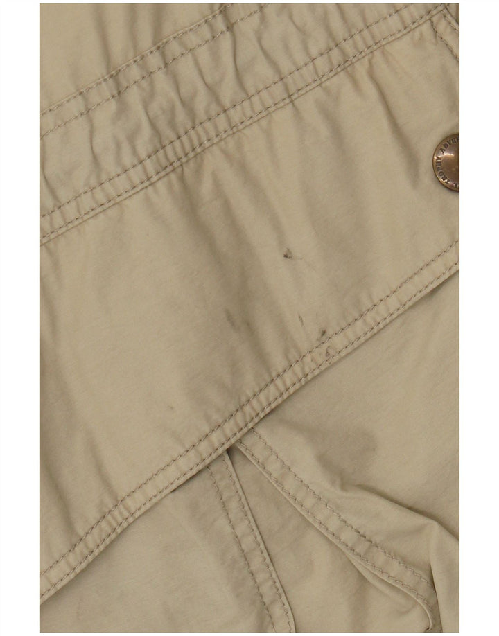 Camel Active Chaqueta cortavientos con capucha para hombre UK 48 4XL Beige Colorblock