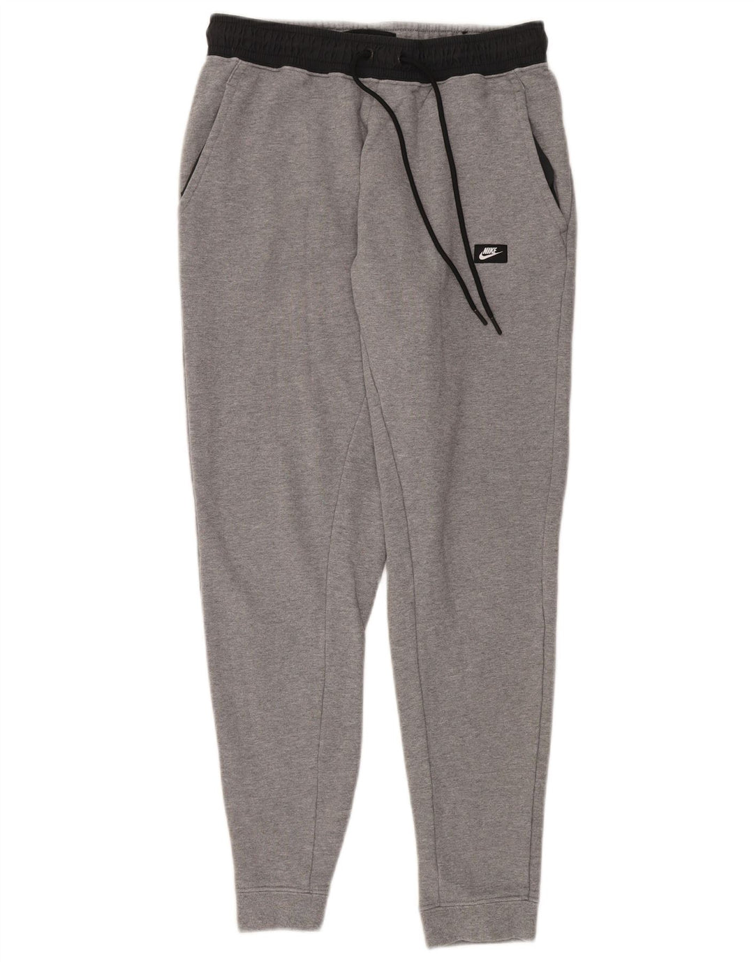 NIKE Hombre Pantalones de chándal Joggers Gris Medio Colorblock Algodón