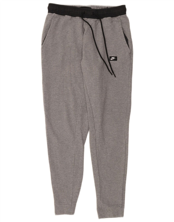 NIKE Hombre Pantalones de chándal Joggers Gris Medio Colorblock Algodón