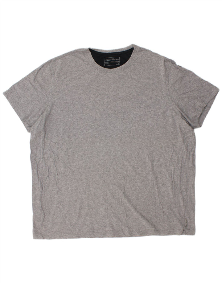 EDDIE BAUER Camiseta para hombre Top 2XL Gris Algodón