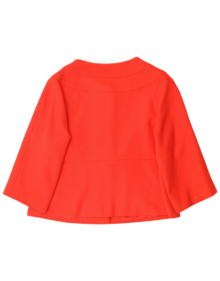 Laura Ashley Chaqueta Blazer de 3 Botones para Mujer UK 46 Grande Poliéster Rojo