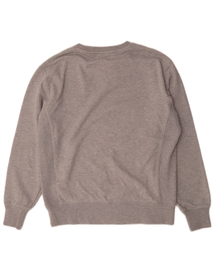 Superdry Hombre Sudadera Gráfica Jersey De Algodón Moteado Gris Medio