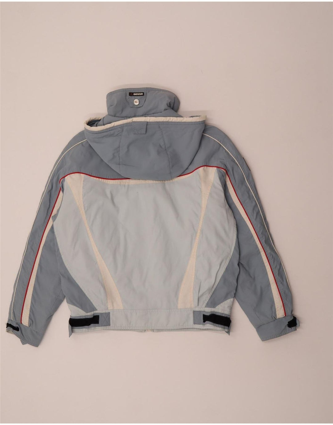 Chaqueta de esquí con capucha para mujer Aesse IT 48 XL Poliéster color block azul