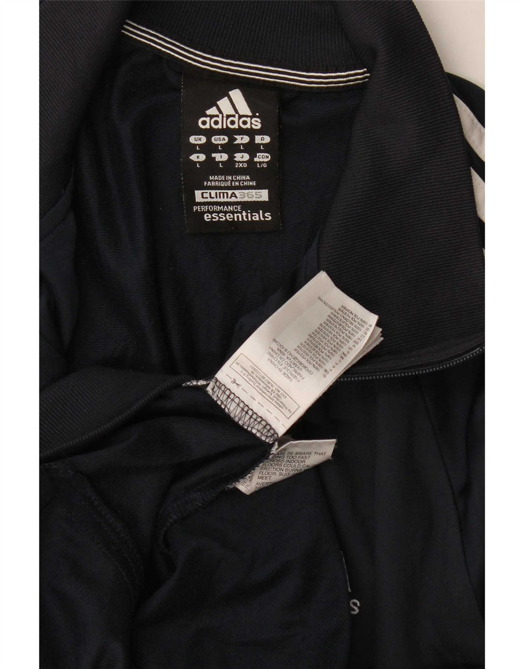 Adidas Mens Clima 365 Chándal Top Chaqueta Grande Azul Marino Poliéster