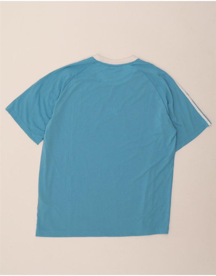 Adidas Camiseta Hombre Top 2XL Poliéster Rayas Azules