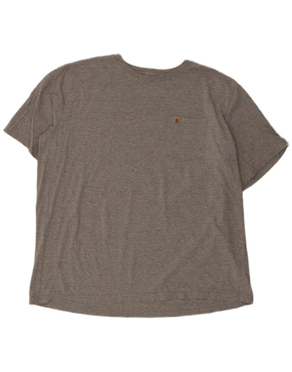 CARHARTT Camiseta de ajuste relajado para hombre Top 3XL Algodón gris